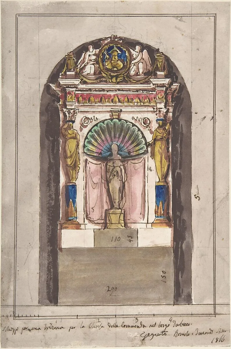 Design for a Tribune. — Anonymous, Italian, 19th century