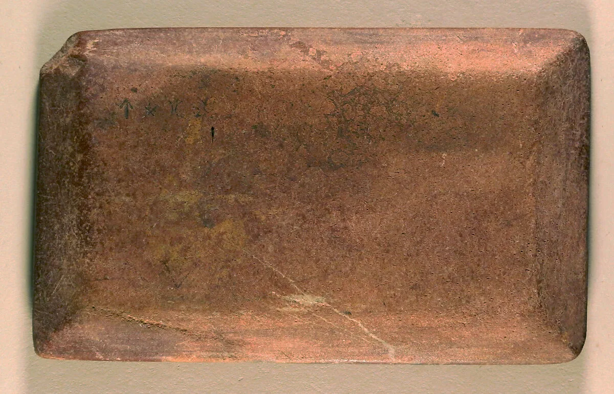 Stone plate, palette, or whetstone — Unknown