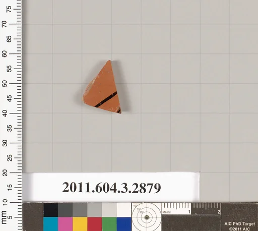 Terracotta fragment of a closed shape