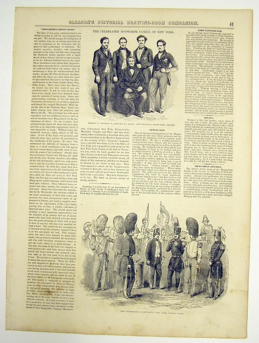 The Celebrated Dodworth Family of New York newspaper illustration — Unknown