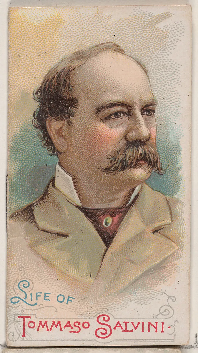 Life of Tommaso Salvini, from the Histories of Poor Boys and Famous People series of booklets (N79) for Duke brand cigarettes — W. Duke, Sons & Co.|Knapp & Company