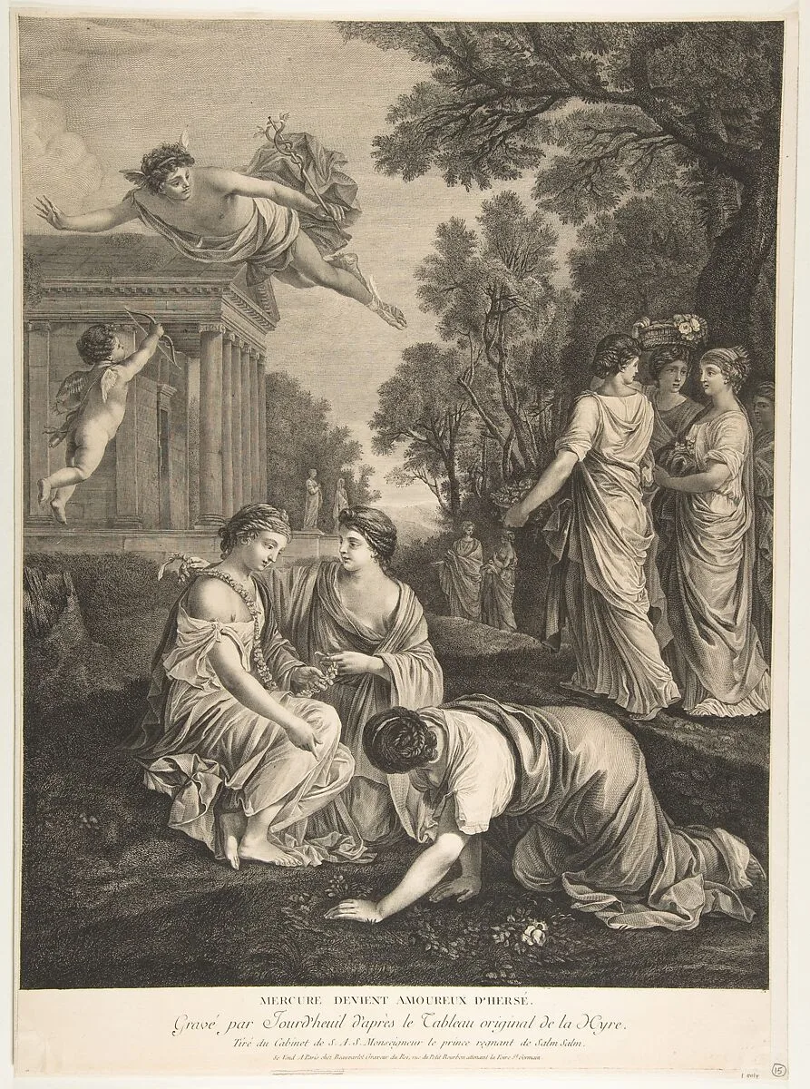 Mercury and Herse — François Jourd'heuil|Laurent de La Hyre