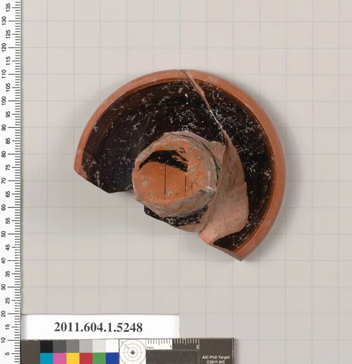 Terracotta fragment of a kylix (drinking cup)