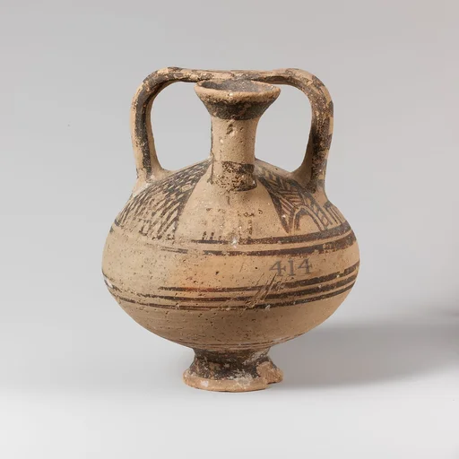 Terracotta stirrup jar