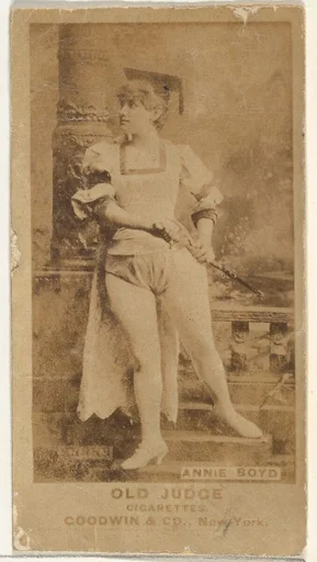 Annie Boyd, from the Actors and Actresses series (N171) for Old Judge Cigarettes