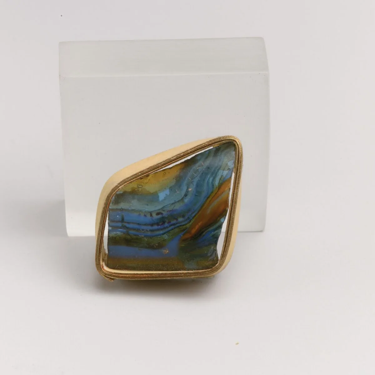 Mosaic glass fragment — Unknown