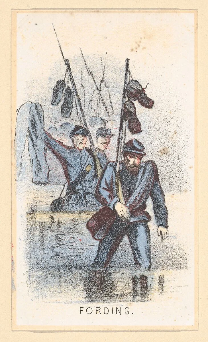 Life in Camp, Part 2: Fording — Winslow Homer|Louis Prang & Co.|Beadle & Co.