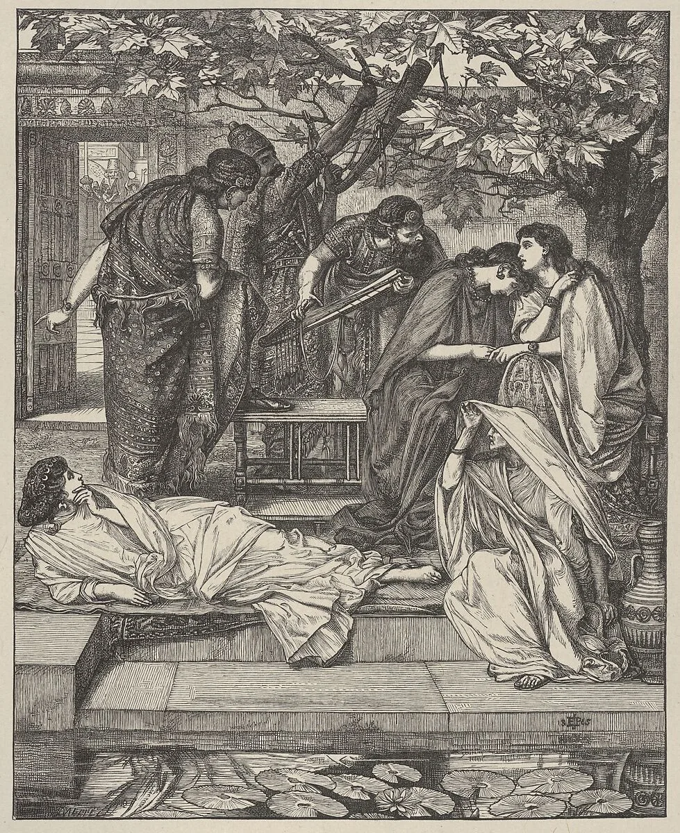 By the Rivers of Babylon, from "Dalziels' Bible Gallery" — Camden Press|Scribner and Welford|Dalziel Brothers|Sir Edward John Poynter