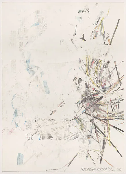 No Name (elephant) from Portfolio for Meyer Shapiro — Robert Rauschenberg|The Committee to Endow a Chair in Honor of Meyer Schapiro at Columbia University, New York