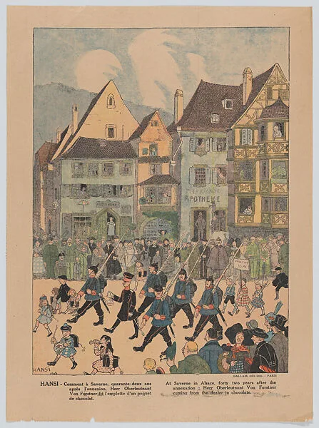 Herr Oberleutnant Von Forstner with chocolate — Jean-Jacques Waltz (L'oncle Hansi)