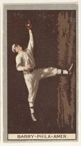 Barry, Philadelphia, American League, from the Brown Background series (T207) for the American Tobacco Company