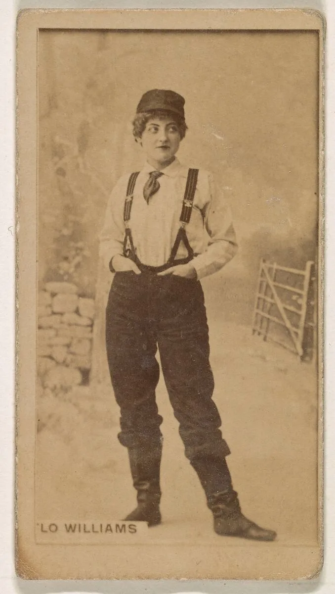 Flo Williams, from the Actresses series (N245) issued by Kinney Brothers to promote Sweet Caporal Cigarettes — Kinney Brothers Tobacco Company