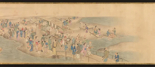 源琦筆 華洛四季遊楽図巻|Scenes of the Four Seasons in Kyoto