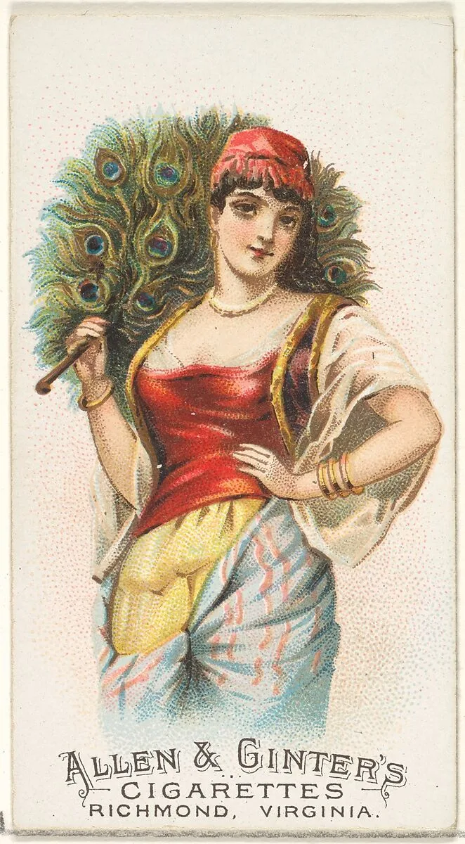Plate 11, from the Fans of the Period series (N7) for Allen & Ginter Cigarettes Brands — Allen & Ginter|Schumacher & Ettlinger