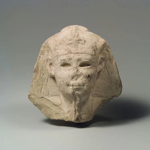 Head of a king as Khepri, possibly Ptolemy VI Philometor