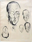 Heads of an Unknown Man