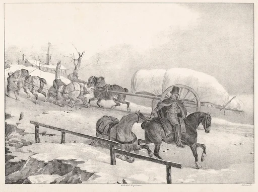 Wagoner Climbing a Hill
