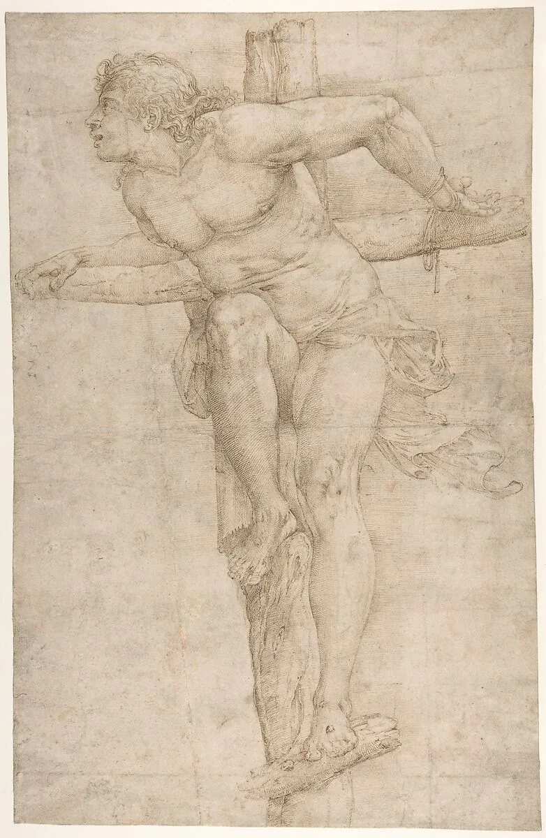 The Penitent Thief on the Cross — Battista Franco