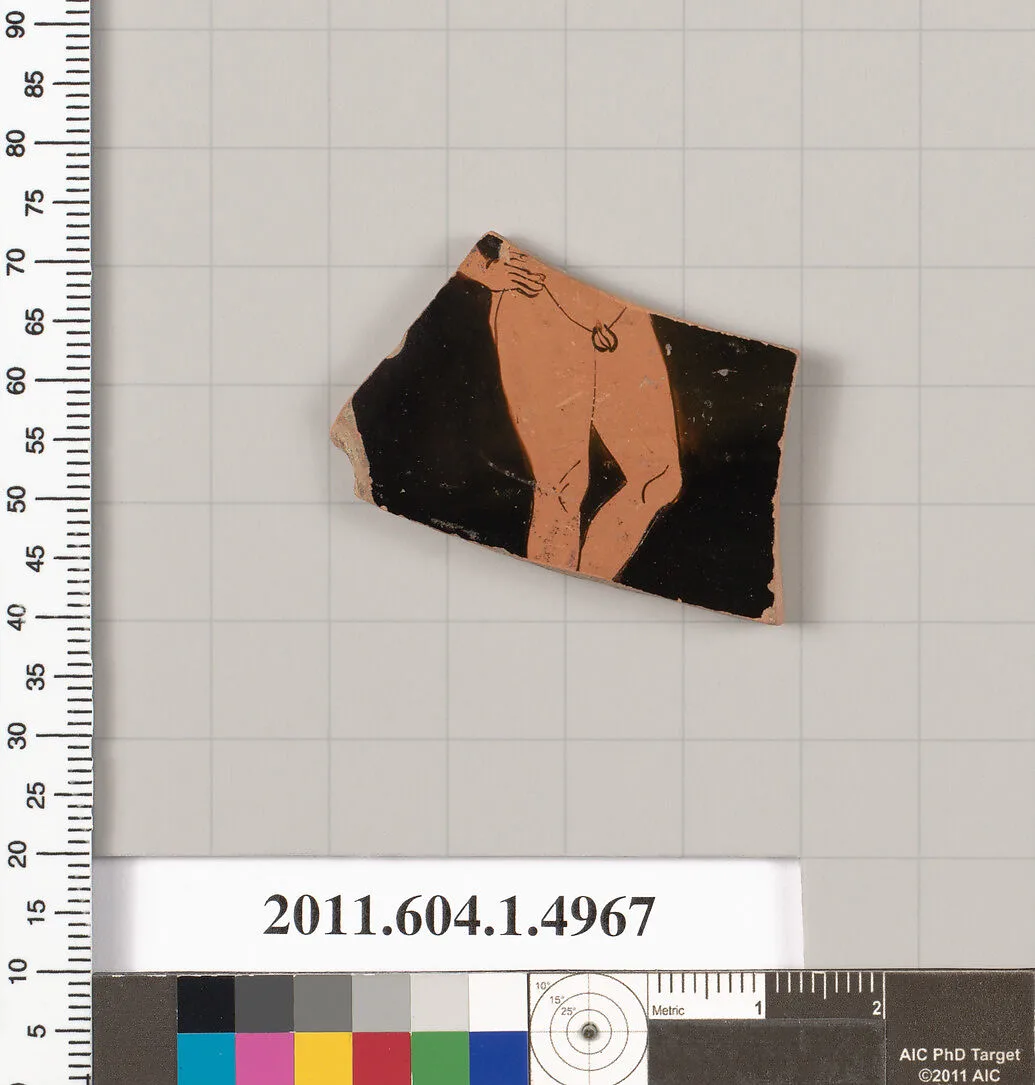 Terracotta fragment of a kylix (drinking cup) — Unknown