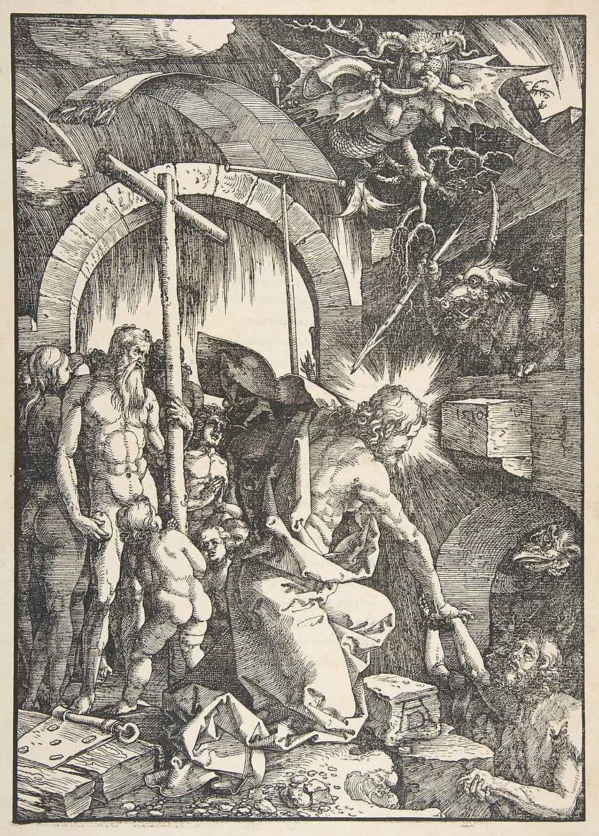 Christ in Limbo, from "The Large Passion" — Albrecht Dürer