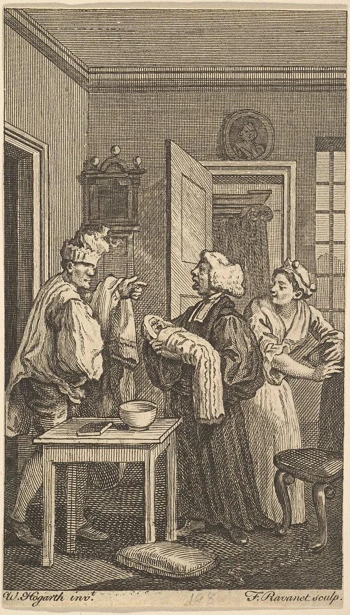 "Tristram Shandy," Volume 4, page 112 — William Hogarth|Simon Francis Ravenet, the elder|Laurence Sterne