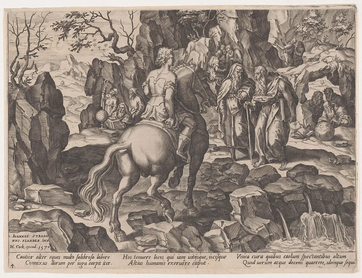 Amassing Knowledge, from The Course of Human Life — Jan van der Straet, called Stradanus|Pieter Jalhea Furnius|Hieronymus Cock