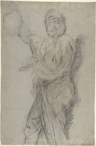 Executioner Holding Up a Severed Head