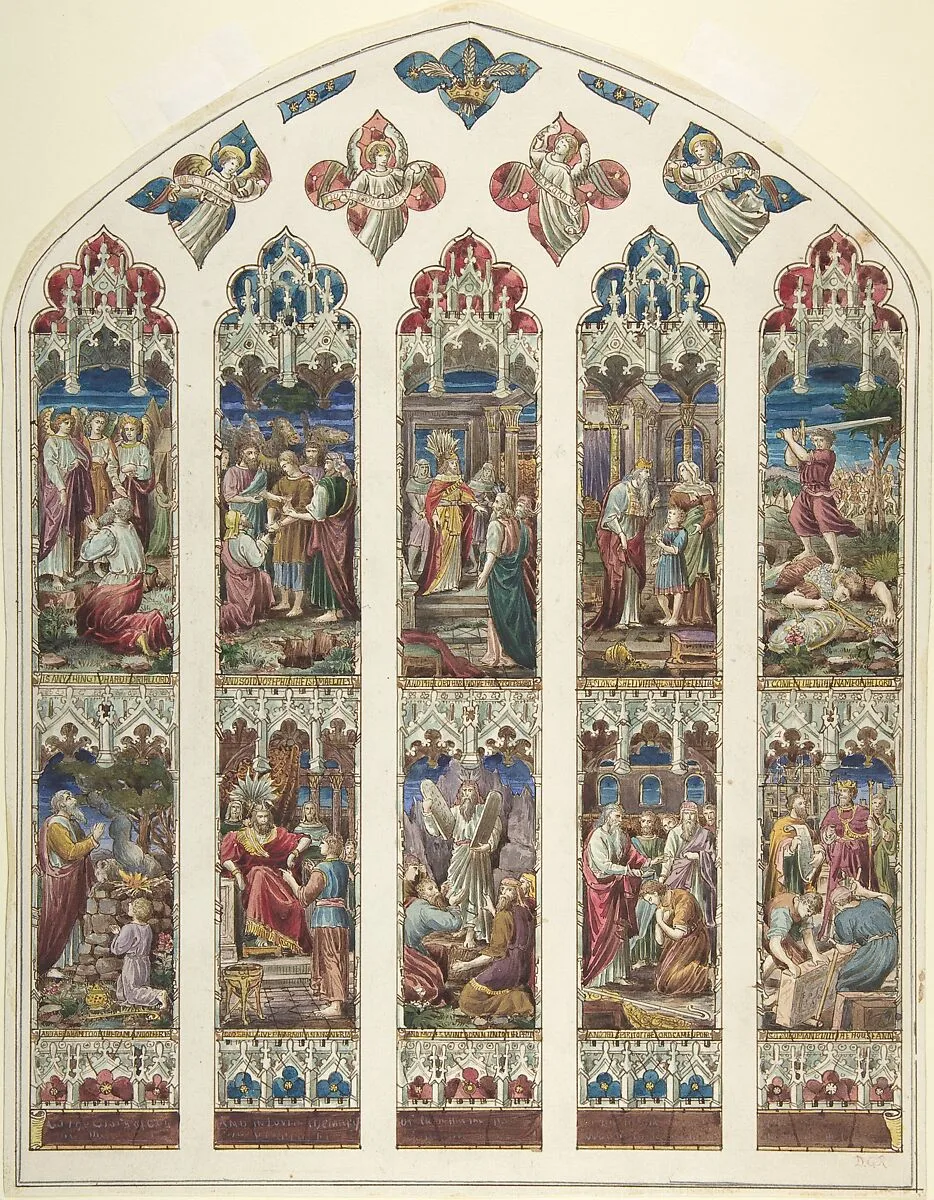 Design for Old Testament Window — Dante Gabriel Rossetti