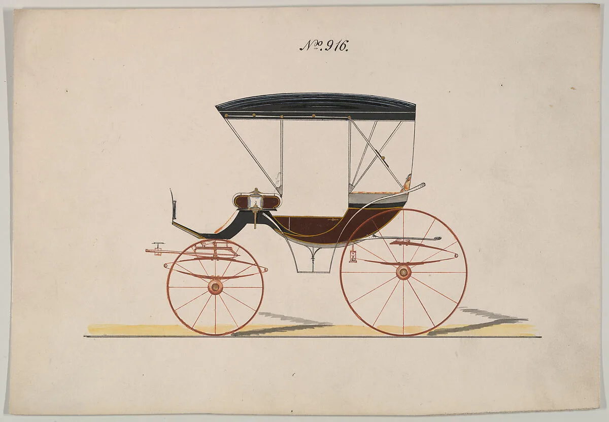 Design for Park Phaeton, no. 916 — Brewster & Co.