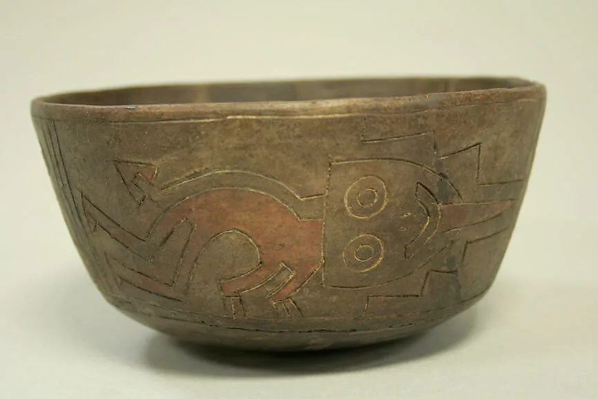 Bowl with Trophy Head Design — Unknown