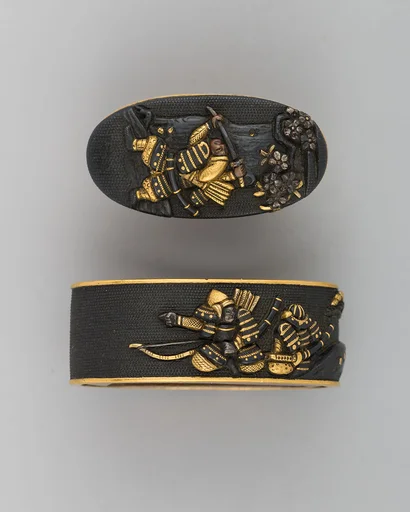 Sword-Hilt Collar and Pommel (Fuchigashira)