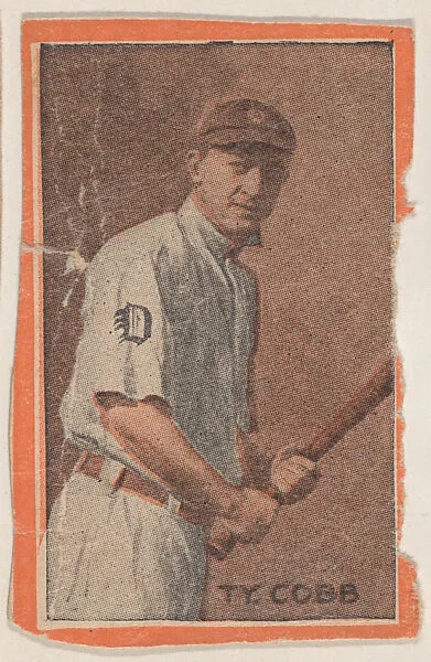 Ty. Cobb, from the Baseball Players set (W500) (Orange Borders) — Unknown