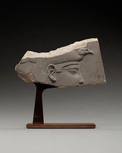 Relief Plaque with head of a goddess or a queen