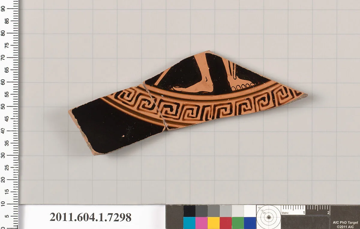 Terracotta fragment of a kylix (drinking cup) — Unknown