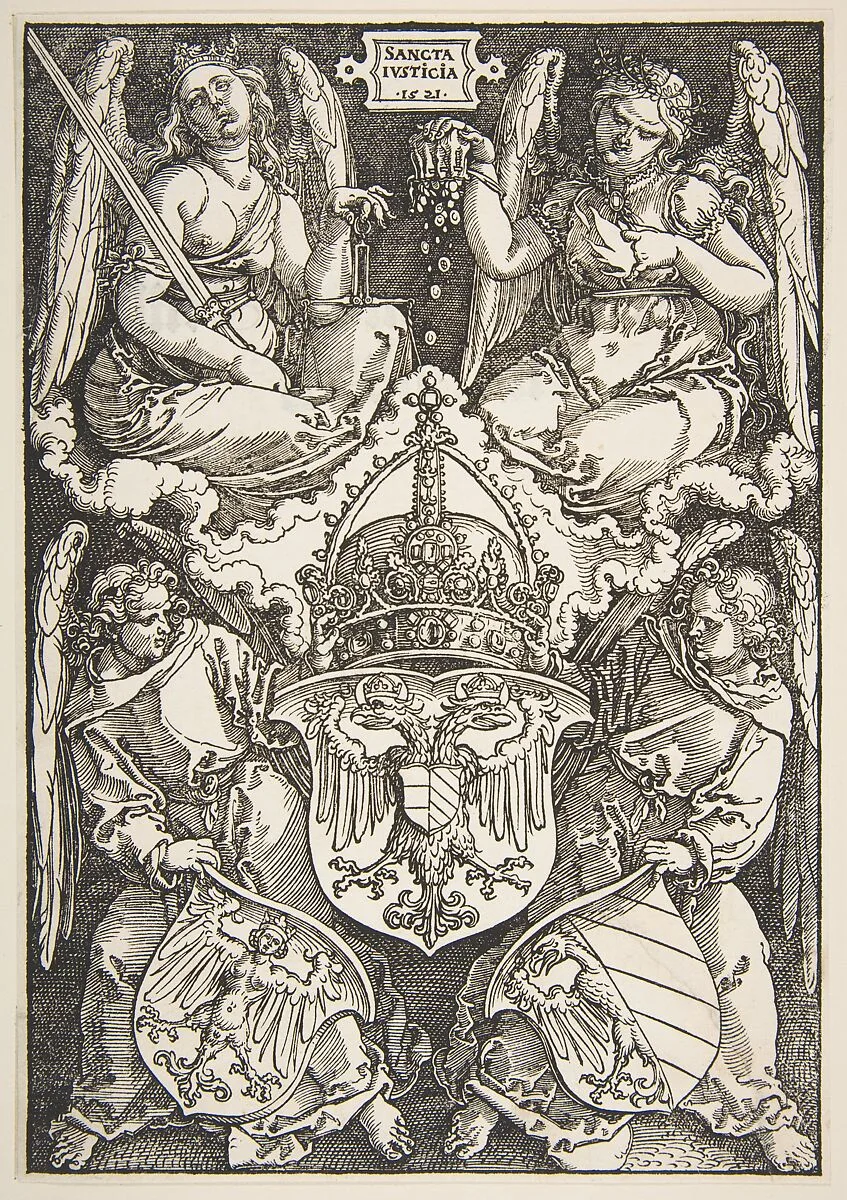 The Arms of the Empire and of Nuremberg — Albrecht Dürer