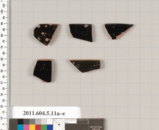 Terracotta rim fragments of kylikes (drinking cups)
