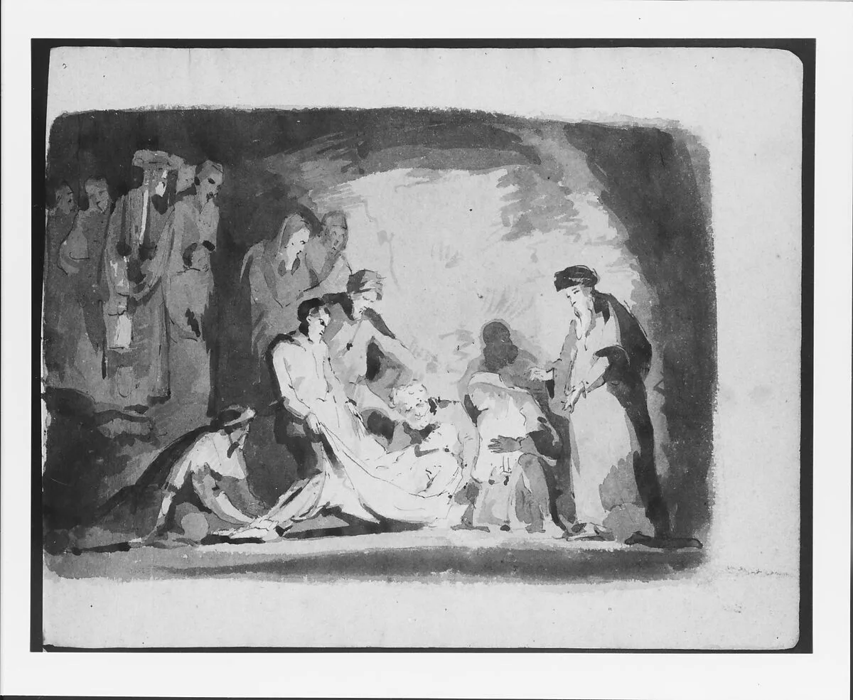 Entombment (from Sketchbook) — Thomas Sully