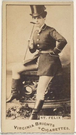 St. Felix, from the Actors and Actresses series (N45, Type 1) for Virginia Brights Cigarettes