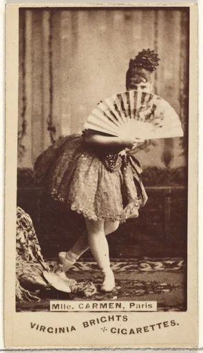 Mlle. Carmen, Paris, from the Actors and Actresses series (N45, Type 1) for Virginia Brights Cigarettes