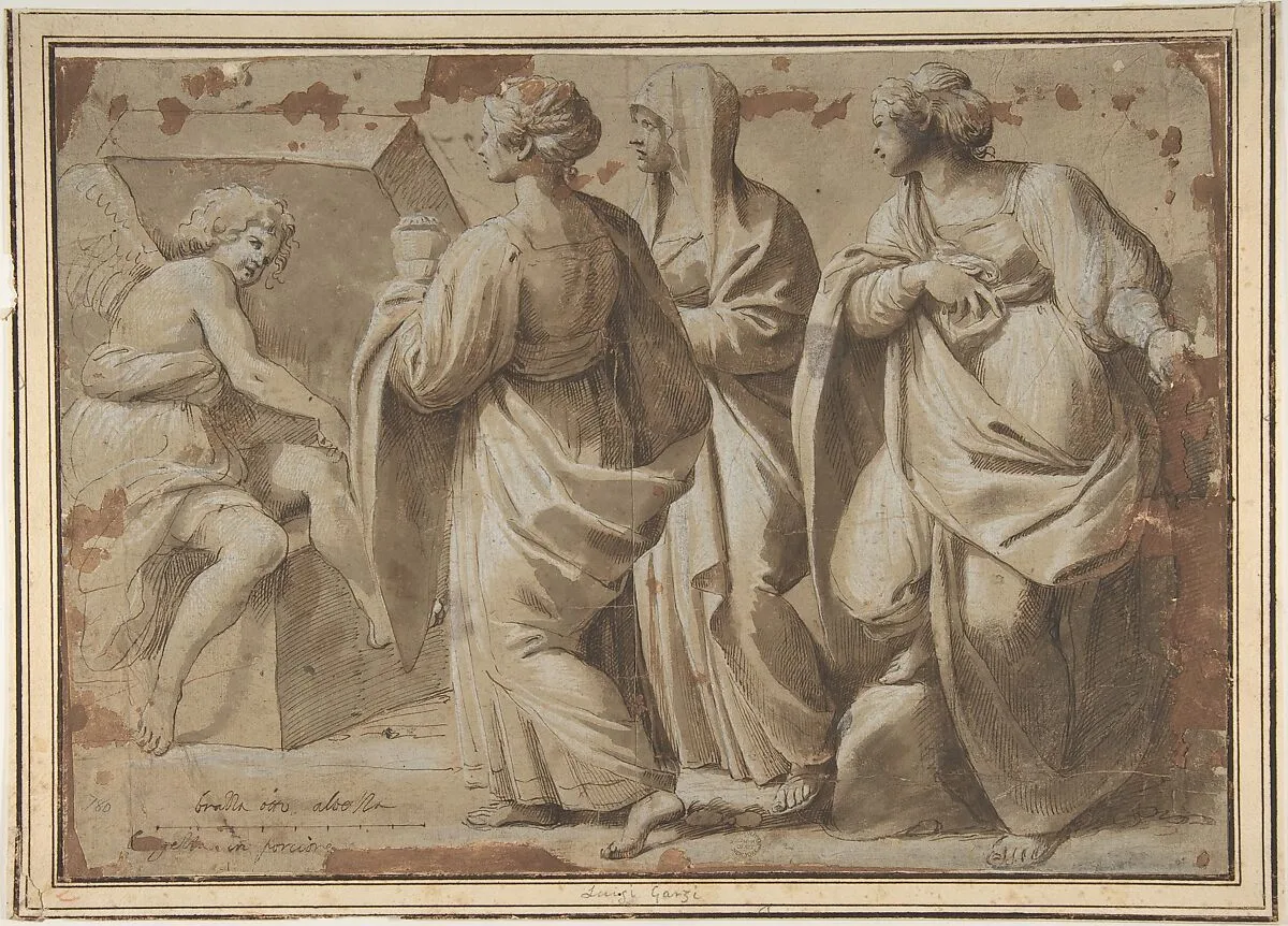 The Holy Women at the Sepulchre — Sisto Badalocchio|Luigi Garzi