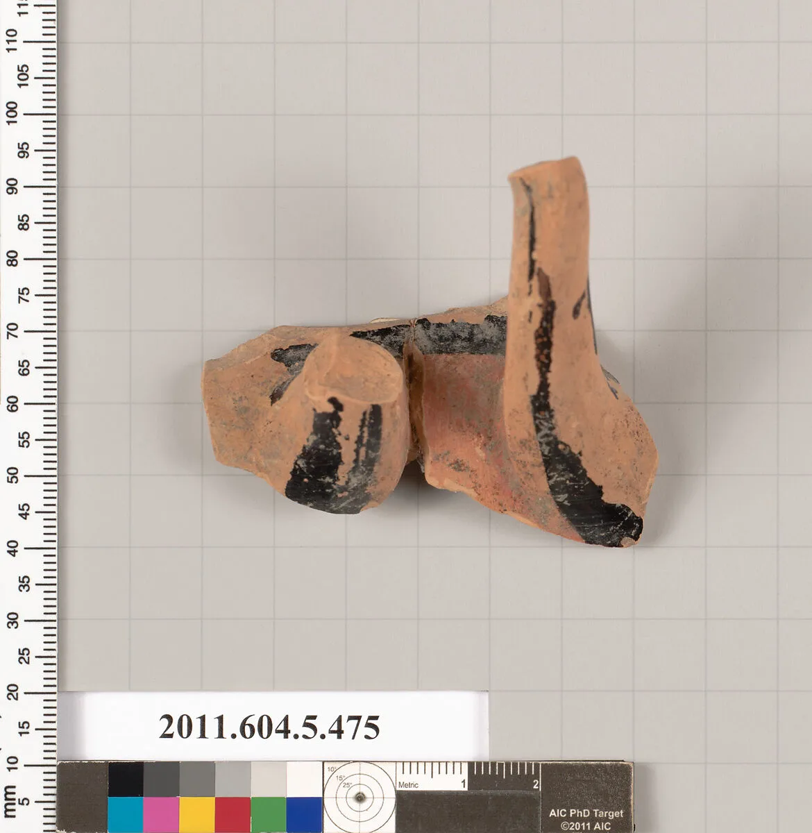 Terracotta fragment of a kylix (drinking cup) — Unknown