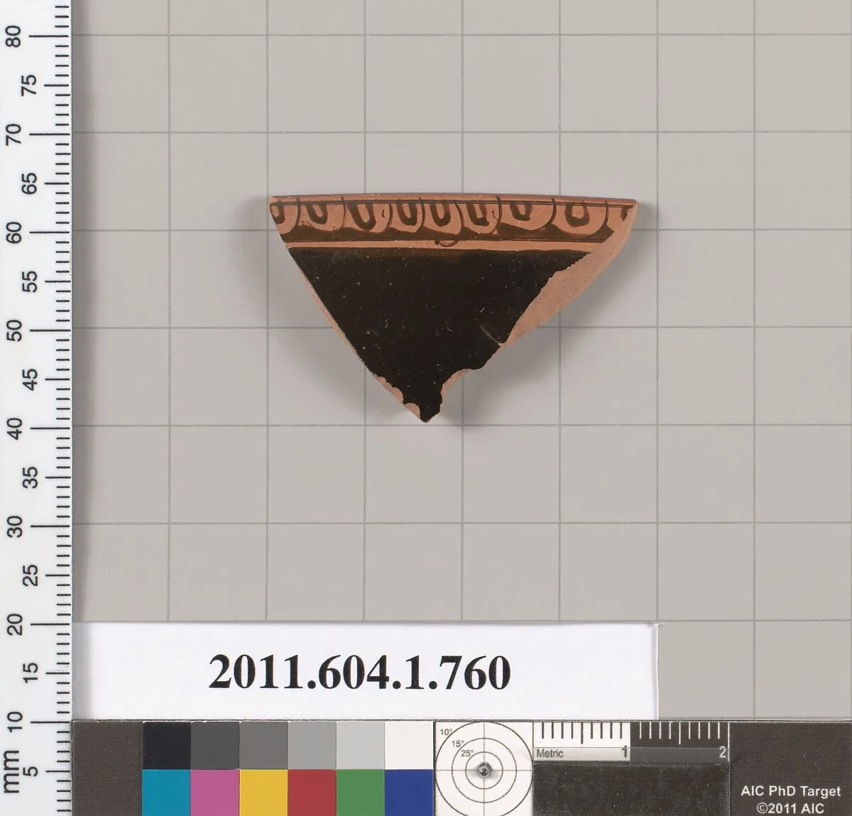 Terracotta rim fragment of a kylix (drinking cup) — Unknown