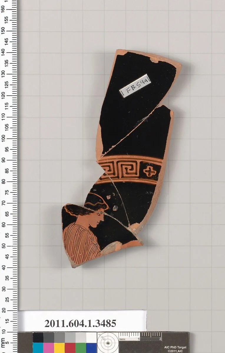 Terracotta fragment of a kylix (drinking cup) — Unknown