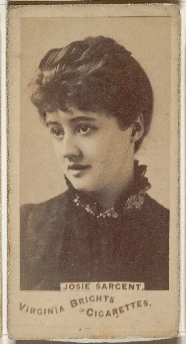 Josie Sargent, from the Actors and Actresses series (N45, Type 1) for Virginia Brights Cigarettes — Allen & Ginter