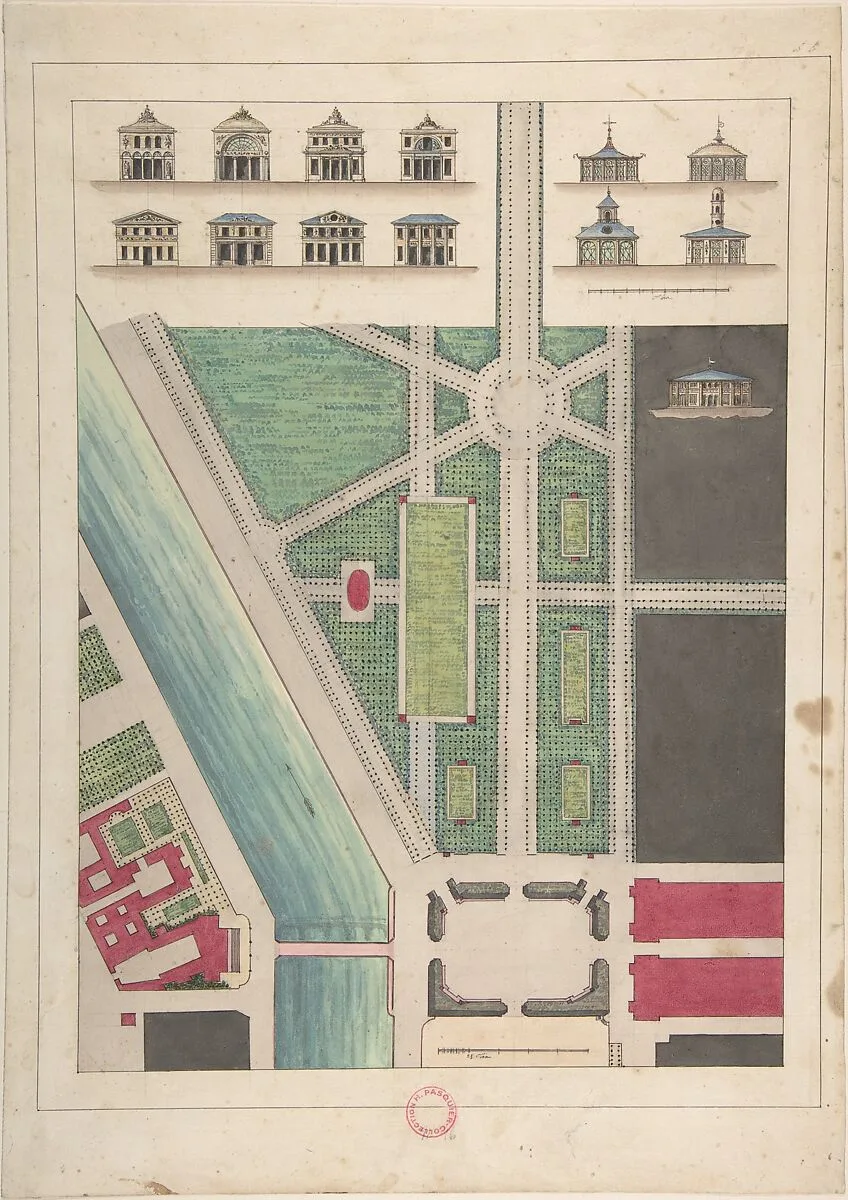Jardin Public, Champs Elysées — Gabriel Thouin