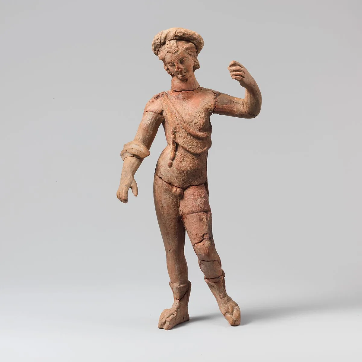 Terracotta statuette of a youth — Unknown