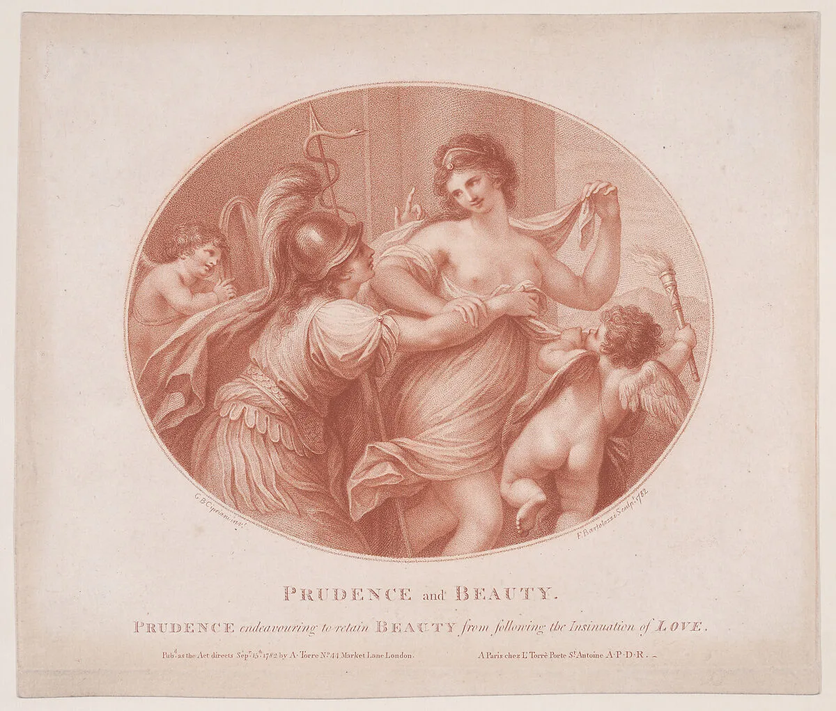 Prudence, Love and Beauty — Francesco Bartolozzi|Giovanni Battista Cipriani|Torre & Co.