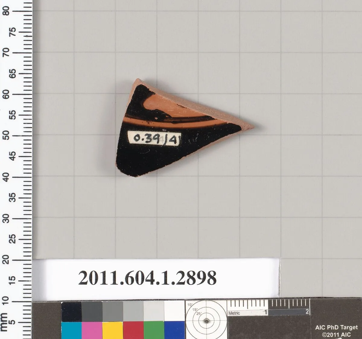 Terracotta fragment of a kylix (drinking cup) — Unknown