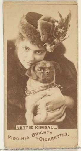 Nettie Kimball, from the Actors and Actresses series (N45, Type 1) for Virginia Brights Cigarettes