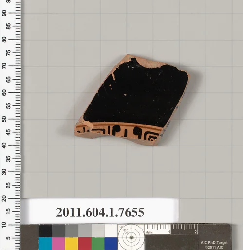 Terracotta fragment of a kylix (drinking cup)